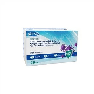 Kit de teste caseiro de saliva de antígeno
